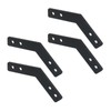 KUMGROT Black 135 Degree Flat Corner Brace Brackets Carbon Steel