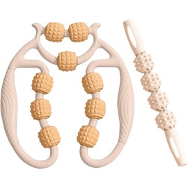 Foam Roller, Myofascial Release, Roller, Handheld, Pinch Type, Fascia, Foot, Legs, Waist, Neck, Arm, Thighs, Calf Massage, Leg Thin, Stretch, Fitness, Yoga, Roller, Beginner, Indoor, Home, Exercise