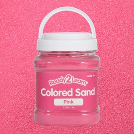 READY 2 LEARN Colored Sand, Pink, 2.2 lbs, Play Sand for Kids