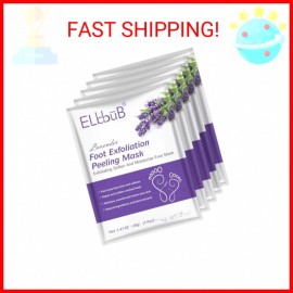 ALIVER Foot Peel Mask - 5 Pack Foot Mask for Dry Dead Skin, Callus, Repair Rough Heels