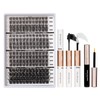 Individual Eyelashes 192PCS DIY Lashes Extension Kit with Lash Bond