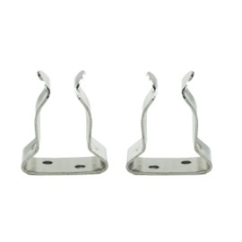 Vinland Marine 304 Stainless Steel Boat Stowage Clip for Ø5/8” ~ Ø1 Boat oars, Boat Hook Holder, Spring clamp Oar Holder for Paddle Boat, Boat Oar Holders Boat, Oar Hangers Wall, Marine Clip