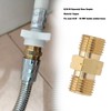 LT Easiyl 2 PCS 9/16"-18 Welding Hose Coupler Adapter Brass