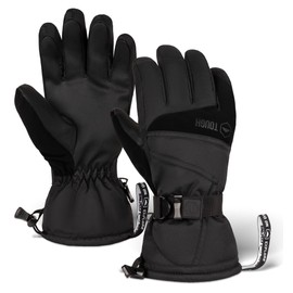 Tough Outdoors Waterproof Gloves Women - Ski Gloves Men - Warm for Winter Cold Weather Snow & Snowboarding - Men's Women's