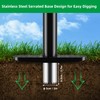 Sod Plugger Garden Bulb Planter Tool,Long Handle Grass Plugger with