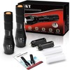 WSKY 2 PACK LED Tactical Flashlight - S1800 Powerful Waterproof