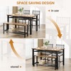 GarveeHome Dining Table Set for 4, 4 Pieces Dining Table