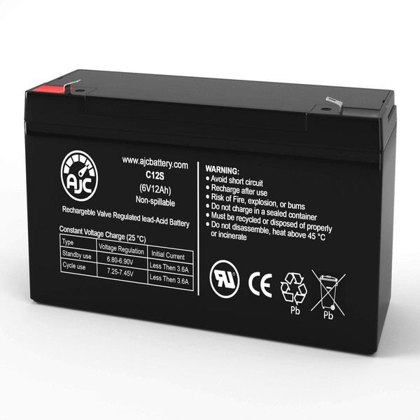 Haze HZS6-12 6V 12Ah Sealed Lead Acid Battery - This