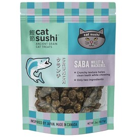 Cat Sushi Crunchy Millet Treats, Just 2 Ingredients, Mackerel 2oz