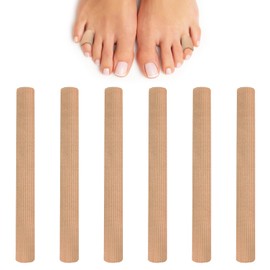 6 Pcs Medical Grade Silicone Toe Protectors - Breathable Gel Lined Adjustable Sleeves for Corns Calluses Blisters Protection and Foot Pressure Relief