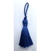 BTC Trim Tassels, Polyester, Cobalt Blue, 4cm