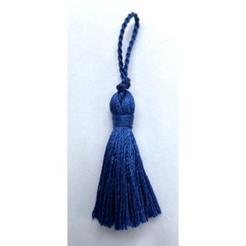 BTC Trim Tassels, Polyester, Cobalt Blue, 4cm