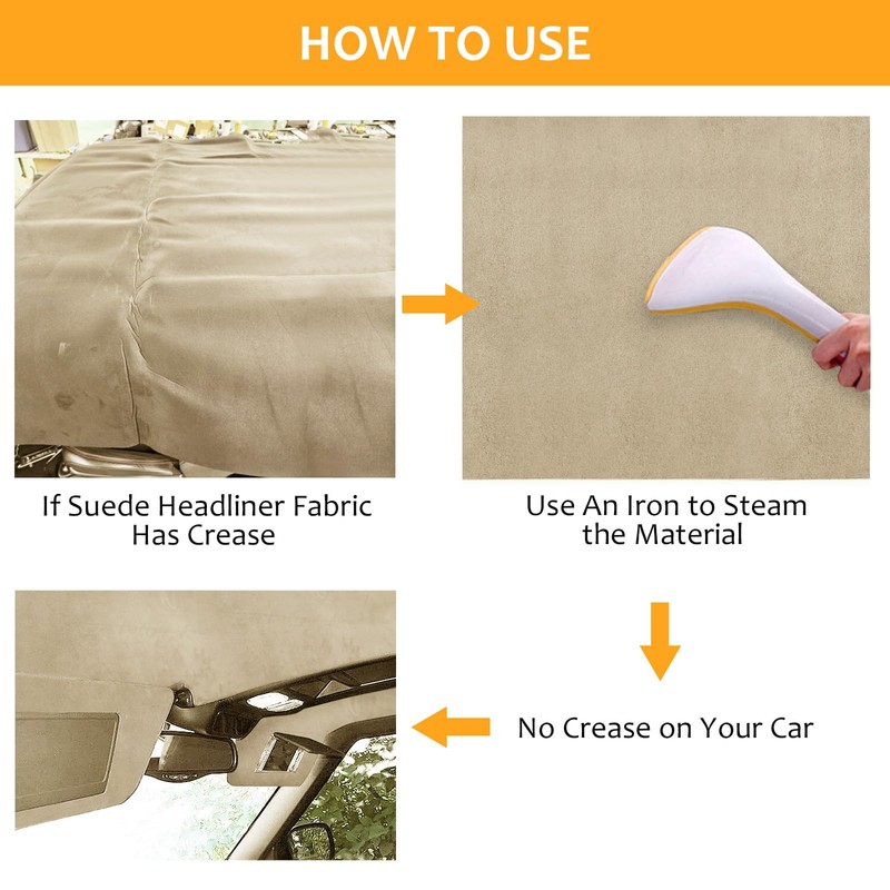 Suede Headliner Fabric with Foam Backing Material - Automotive/Home Micro-Suede