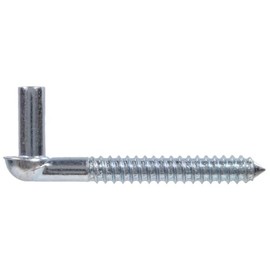 The Hillman Group The Hillman Group 851486 1/2"x4" Gate Screw Hooks and 6" Strap Hinge Set 2-Pack
