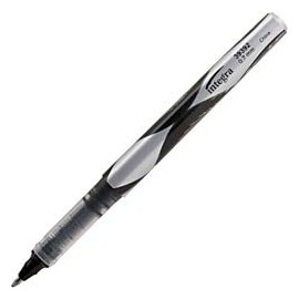 Integra Liquid Rollerball Pens, 0.7 mm, Black Ink/Barrel (ITA39392)- Pack of 12