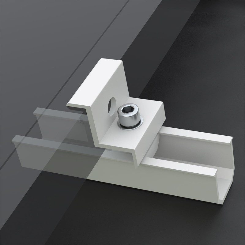 Aurinktron 1 x Solar Module Bracket Kit, 12 cm Aluminium