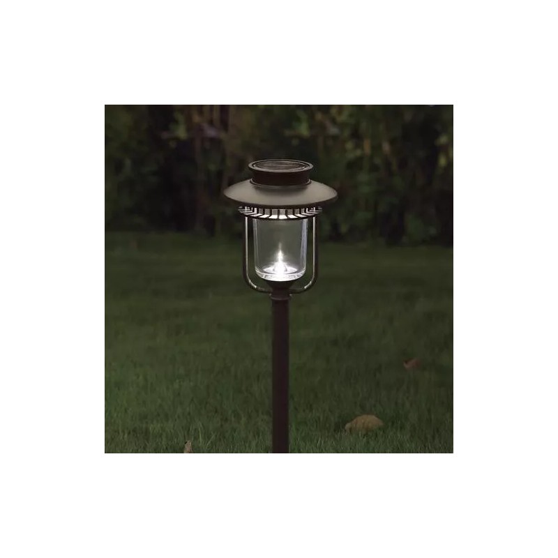 Patriot Lighting 4 Pack Landscape Path Light Stake Solar Battery