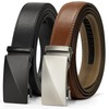 IGOLUMON Men's 2 Piece Leather Belt Men's Automatic Belt Work