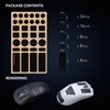 ULTRAEQUIP 2-Pack Universal Mouse Grip Tape, Ultra-Thin 0.5mm, Pre-Cut Self-Adhesive