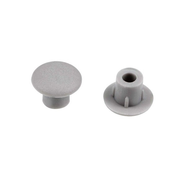 sourcing map Shelf Peg Hole Plugs 5mm Dia Gray Plastic