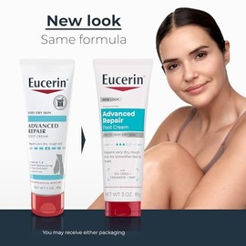 Eucerin Intensive Repair, Extra-Enriched Foot Creme, 3 Oz (Pack of 3)