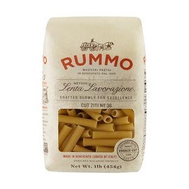 Rummo Pasta Ziti Cortada N.° 36 - Fideos De Pasta Ziti, Pasta De Trigo Duro, Ziti Horneado, Pasta Tubo, Pasta Italiana Seca