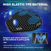 CERITORN Motorcycle Gel Seat Cushion, 3D Honeycomb Shock-Absorbing, Hollow and
