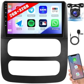 Alikali Android 13 Car Radio Stereo w/Wireless Carplay/Android Auto for Dodge Ram 1500 2500 3500 2003 2004 2005,9” Double Din Touchscreen Car Radio Receiver,Built-in WiFi GPS Bluetooth Camera 2+32G