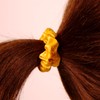 Amelia Beauty, Yellow Satin Small Scrunchies, 12-Pack – No Damage