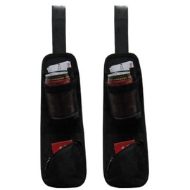 karim Car Storage, Hanging, Seatside Pocket, Driver/Passenger, Universal Use, For Cars, Small Items, Net, Side Storage, Box, Thin, Compact, Gap, Convenient Goods (Set of 2)