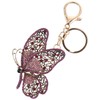 Healeved Butterflies Rhinestone Key Chain Charming Bag Key Ring Pendant