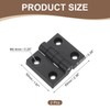 uxcell 2Pcs Adjustable 180 Degree Hinges, 50mmx60mm Nylon Locking Leaf