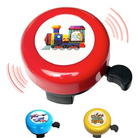 Bicycle Bell Children's Bell Bicycle for Girls Boys Adults Universal Bell Children's Bicycle Accessories for Bicycle, Scooter, Balance Bike, Tricycle, Children's Bike, Mountain Bike (Red)