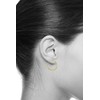 14k Yellow Gold 2mm Thickness Hinged Hoop Earrings (35 x