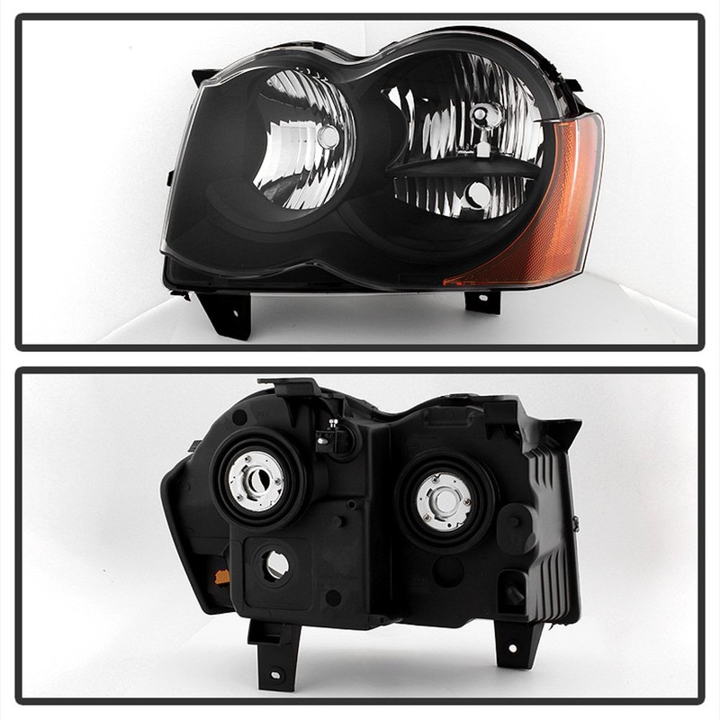 ACANII - For Black Halogen 2008 2009 2010 Jeep Grand