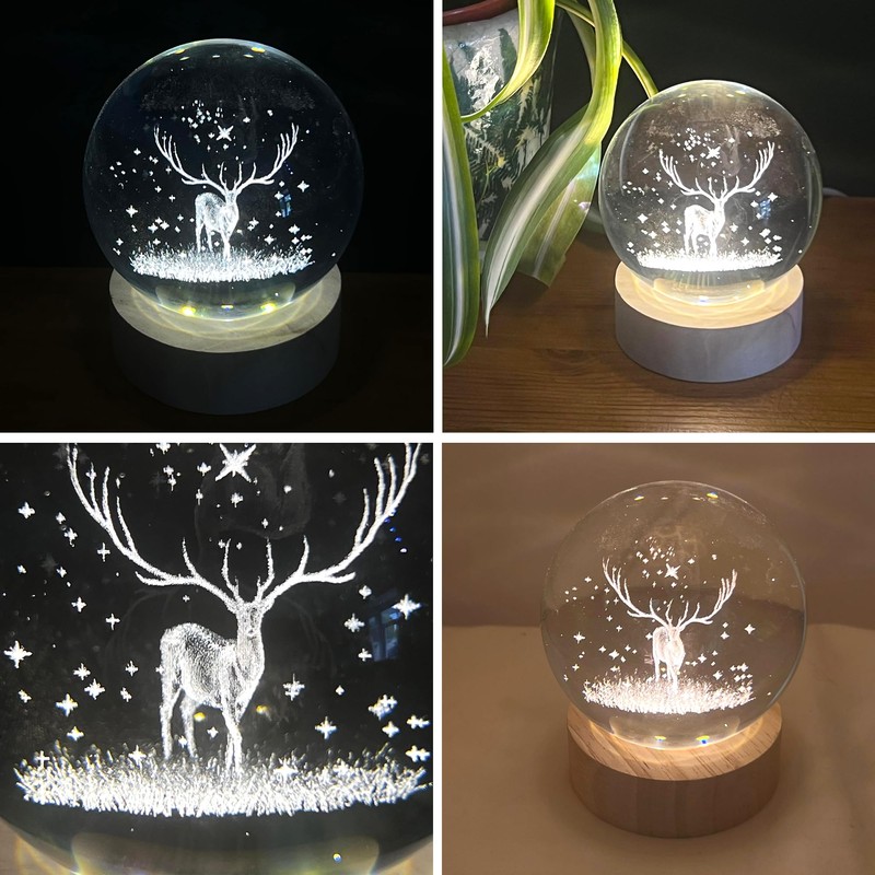 Thorness 3D Crystal Ball Night Light USB Lamp – Ludosphere
