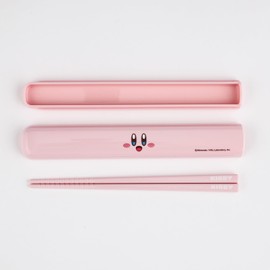 OSK HS-11 Antibacterial Pull Lid Chopsticks Case Set, 6.5 inches (16.5 cm), Kirby Star H/K No.3, 6.5 inches (16.5 cm), Chopsticks Made in Japan