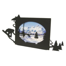 Innovative Fabricators, Inc. Snowboarder Oval 3X5 Horizontal Picture Frame