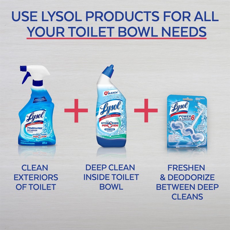 Lysol Bleach Free Hydrogen Peroxide Toilet Bowl Cleaner, Fresh, 24