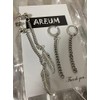 AREUM Earrings, Ring, Feather Chain Set, 4 Pieces, For Both