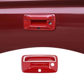 PDKLIN for Colorado Tailgate Handle Cover Trim Fit for Chevy Silverado/GMC Sierra 2014-2017 for Colorado/Canyon 2014-2022 Red Exterior Accessories 1pcs