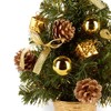 30cm Gold Dressed Christmas Tree