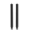 PAMELIFE 2 Pack | 10" Premium Unscented Ribbed Wick Taper