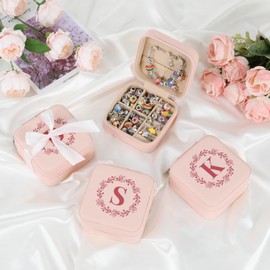 Charm Bracelet Making Kit for Girls 3-12, Kids Jewelry Making Kit 66Pcs Jewelry Kits for Girls Ages 8-12 Jewelry Maker Craft Necklace Birthday Christmas Gifts with Initial Jewelry Organizer Box - H