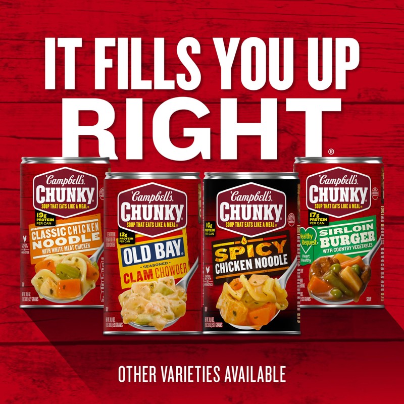 Campbell's Chunky Soup, OLD BAY Seasoned Clam Chowder, 18.8 oz