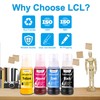LCL 200ML Cyan Sublimation Ink Refill for Supertank Inkjet Printers