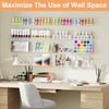 upsimples 12 Pack Acrylic Shelves Wall Organizer and Storage, 15"