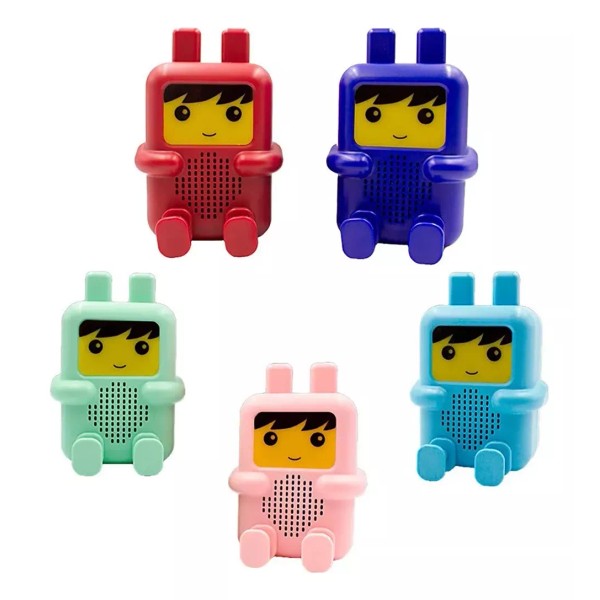 Maíz 5pzs Bocina Bluetooth Fm Recargable Luz Led Infantil Niños