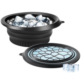 Face Ice Bath Bowl - Silicone Foldable Facial Ice Therapy Basin with Built-in Ice Tray, Cold Plunge Bowl for Skin Tightening, Puffiness Relief & Glowing Skin, Idea for Home & Travel