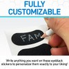 Franklin Sports Calcomanías Negras para los Ojos, Personalizables con lápiz